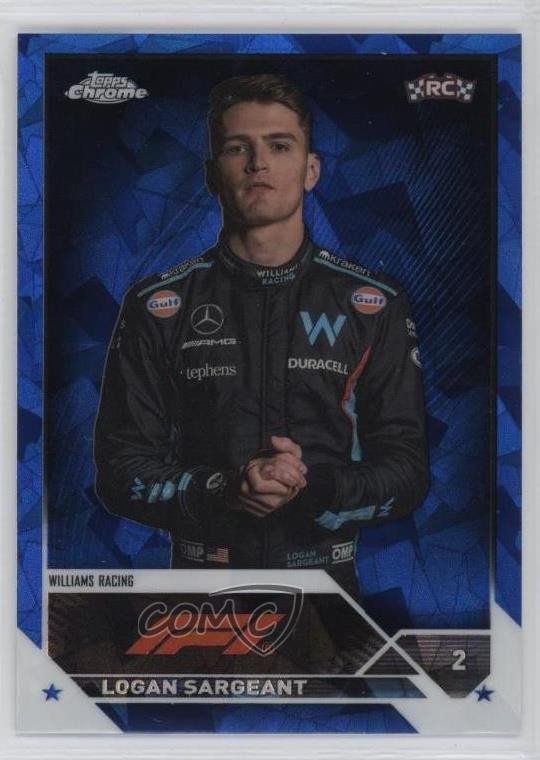 2023 Topps Chrome Sapphire Edition Formula 1 F1 Drivers Logan Sargeant #64 vv7