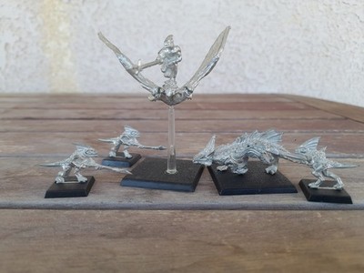 Warhammer, Lizardmen, Seraphon, Fire Salamander, Skink Handlers, Terradon Rider