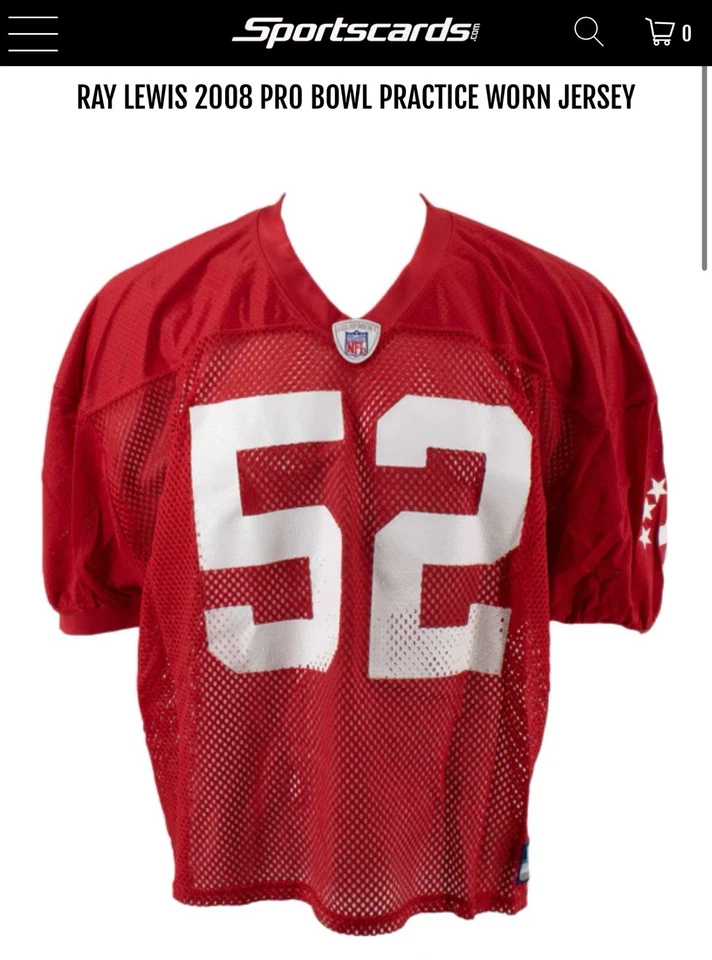 Camiseta deportiva Fleer Ultra Fusion 2006 de la corte Ray Lewis (camiseta del Pro Bowl) 🔥🔥 Foto 3 de 4