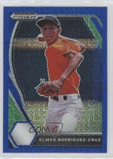 2021 Panini Prizm Draft Picks Blue Mojo Prizm Elmer Rodriguez-Cruz #PDP105 5u3