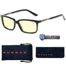 GUNNAR Computer Readers 2.00 - Haus Onyx Amber Lens - Blue Light Blocking Reliev