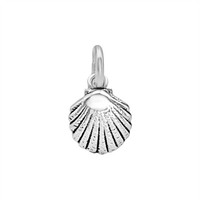 Charm-AnhäNger Kleine Jakobsmuschel 925 Sterling Silber - Silverly