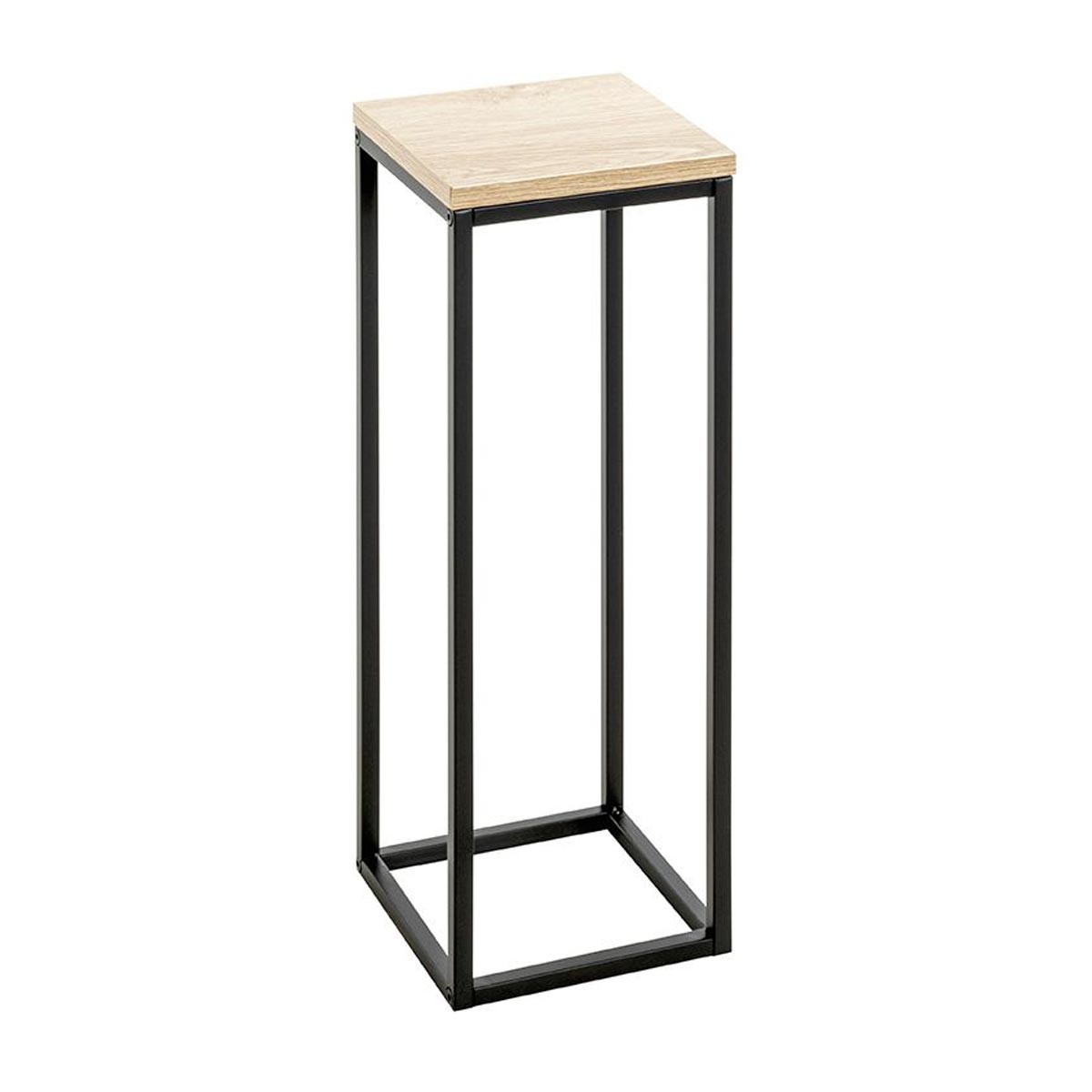 Sellette design Waldo en bois et métal noir 54cm de haute finition