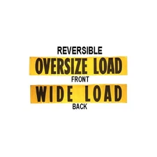 2 Pack 18"x84" Reversible Wide / Oversize Load Banner Sign w/ Grommets & Rope