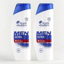Head & Shoulders Men Old Spice Anti Dandruff Shampoo 2x 330ml Itchy Flaky Scalp