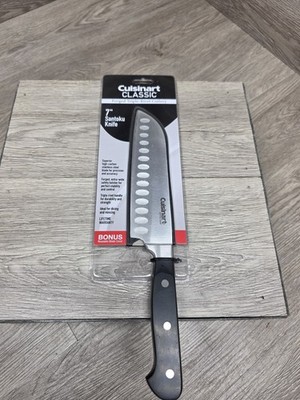 Cuisinart CLASSIC Forged Triple Rivet 7'' Santoku Knife w/ blade cover NEW