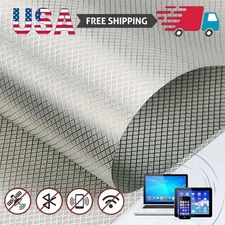 Upgraded RF EMF EMP RFID Shielding Faraday Fabric Anti-Radiation Protection