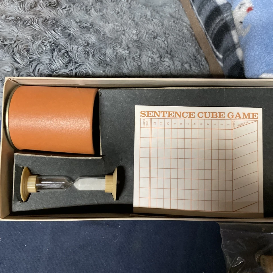 VTG. Scrabble Sentence Cube Game - Vintage 1971 Selchow & Righter MUST LOOK - Image 2 of 4