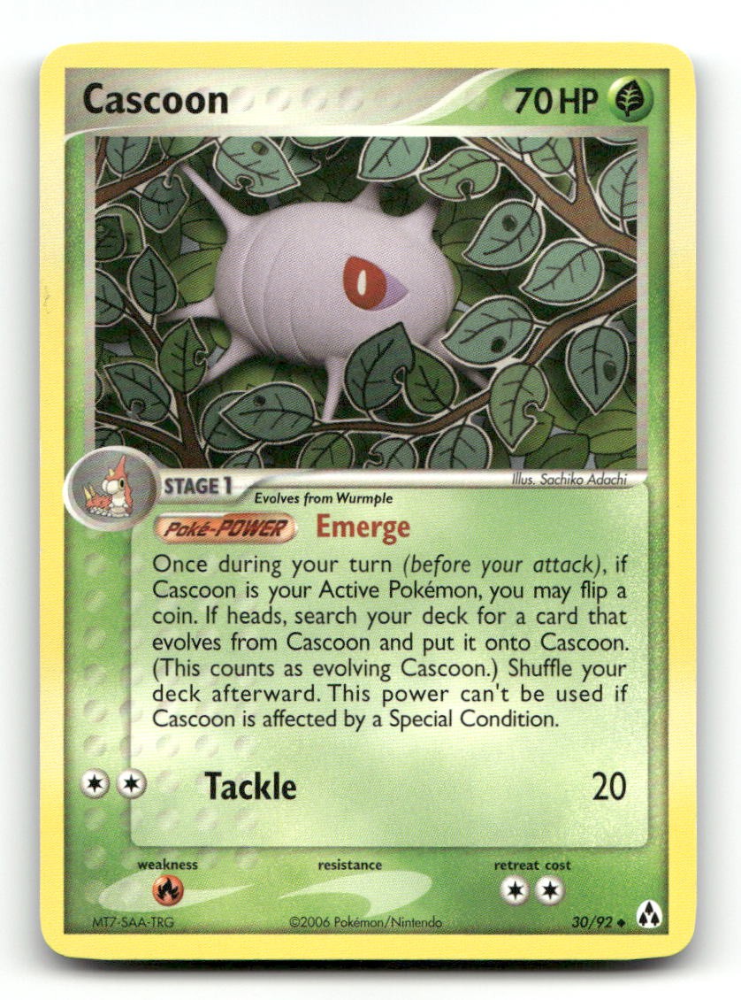 Cascoon 30/92 Uncommon Legend Maker Pokemon LP