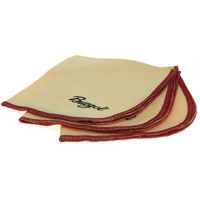 Burgol Premium Poliertücher im 3er-Set 40x40cm Schuhputztuch