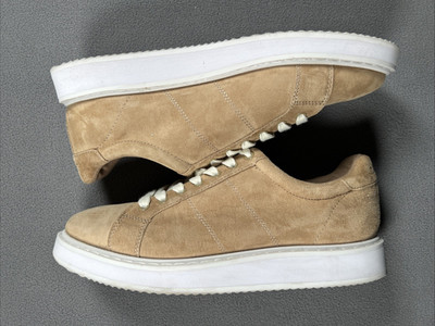 Authentic LAUREN RALPH LAUREN ANGELINE Brown Tan Suede Women's Shoes Size 9