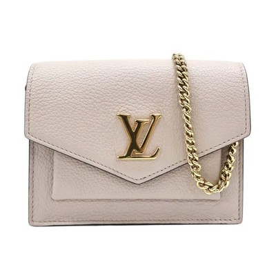 LOUIS VUITTON Pochette MyLockMe Shoulder Bag Calfskin Beige M69204