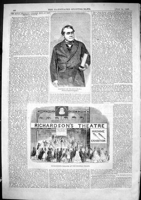Old 1866 Nelson Lee Richardson Theatre Crystal Palace Madame Exhibiti Victorian