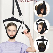 Over Door Cervical Neck Traction Device Stretcher Brace Neck Pain Relief Support