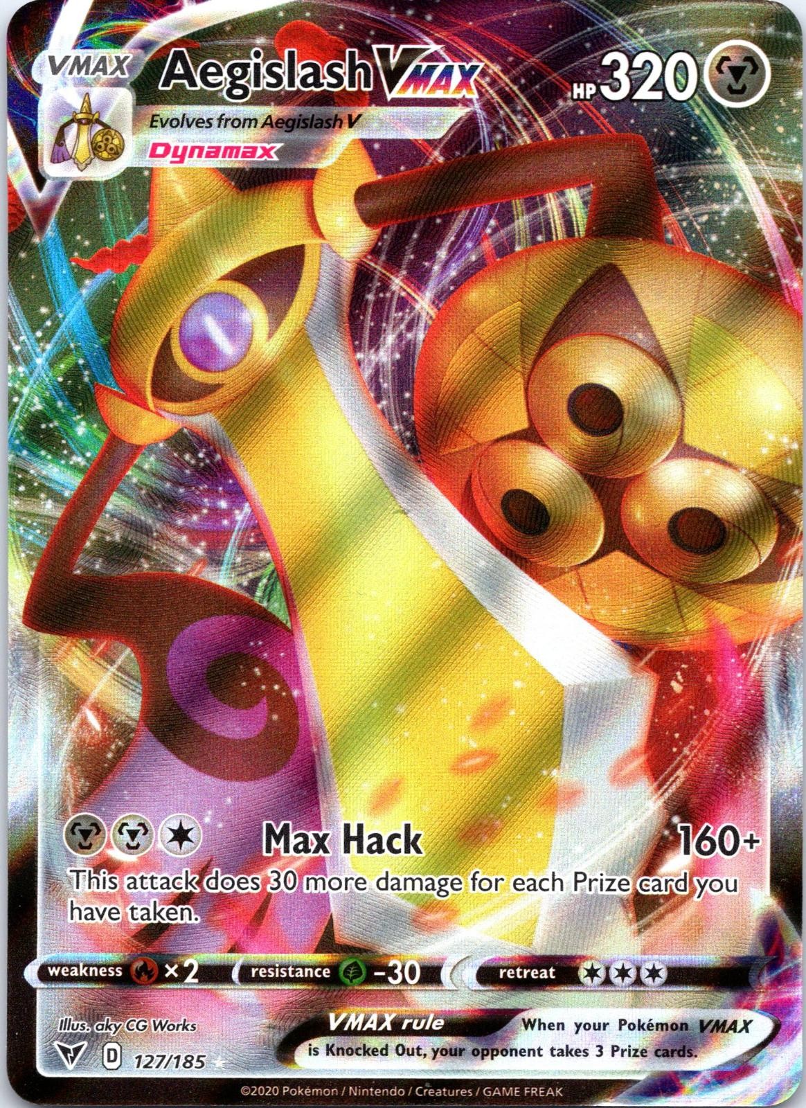 Pokemon Aegislash VMAX Holo Vivid Voltage LP