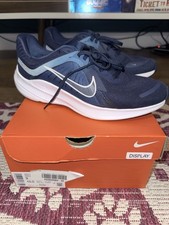 Nike Quest 5 Men's Low Top Lace-Up Athletic Sneaker Navy/White/Light Blue, US 9
