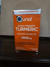 Qunol Extra Strength Turmeric Curcumin Complex Capsules, 1000mg, 120ct 04/26