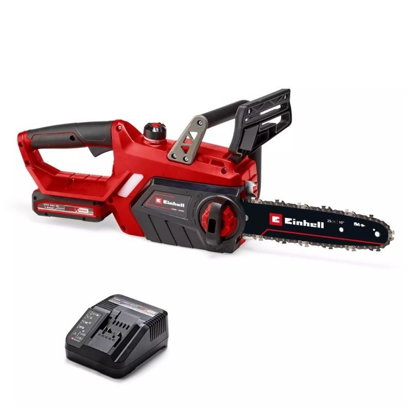 Einhell Rosso Motosega, Kit Ge-Lc 18 Li (Sega A Catena A Batteria) - Immagine 2