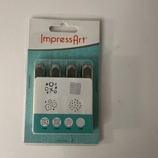 Impress Art Texture Series 1 design Stamp Set SC15k-AL-4PC NIP