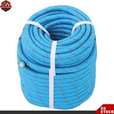 1/2"  125' Double Braid Nylon Polyester Arborist Rope Pulling Rigging Line Blue