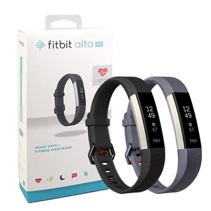 La société Fitbit Alta HR Fitness Wristband Activité Tracker Noir Coral Small / Grande bande