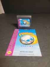 Pinball Dreams Sega Game Gear Game Cartridge, Case & Manual VG Tested *RARE*