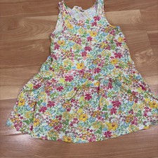 H M Girls Floral Sleeveless Dress Size US 2-4Y S003