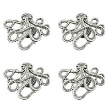 4 pcs Octopus Drawer Knobs Creative Shape Drawer Knobs Single Hole Pulls Hand...