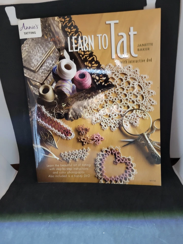 Learn to Tat Book w/DVD Tatting Technique Patterns Annie's Janette Baker NEW - Image 3 of 4