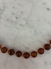 New Vintage Joan Rivers Faux Amber Beaded Necklace — photo 2