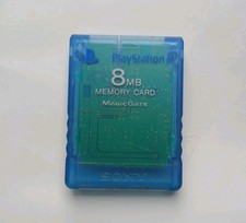 Sony PlayStation 2 OEM 8MB Memory Card Magic Gate PS2 - Clear Blue SCPH-10020
