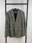 Polo Ralph Lauren Gray Checked Wool Silk Jacket Blazer size 42R US / 52R EU
