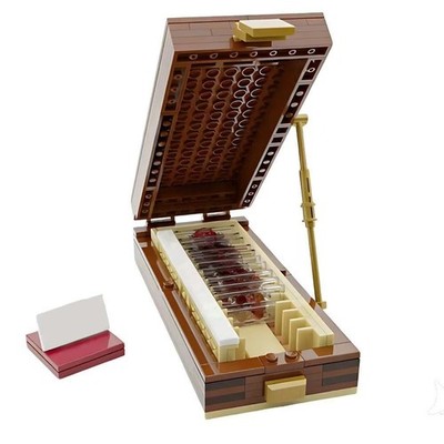 MOC-188932 Dexter Trophy Box Blood Slide Building Set Collectible Model