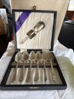 Raimond Sheffield England Grapefruit Spoons SET OF 6 + 1  Silver Plated — photo 1