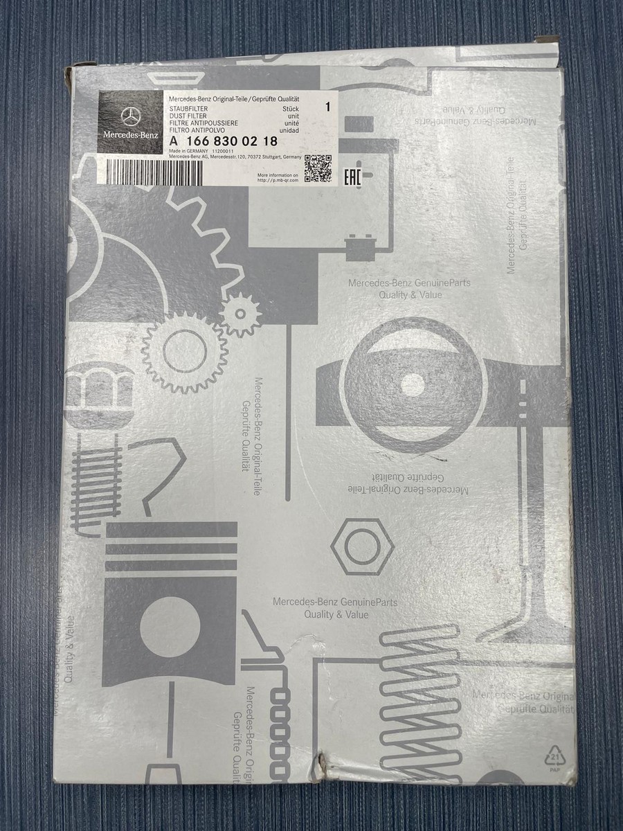 メルセデスベンツ 純正ダストフィルター 2個セット A1668300218 Mercedes-Benz Original Cabin Dust Filter A1668300218 Made In
