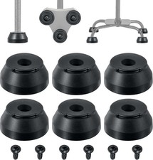 6 Pack Cane Tips Replacement Feet for Hurrycane Walking Cane Rubber Anti-Slip