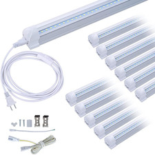 4FT LED Shop Light 24W 6000K Daylight White, Pack of 12