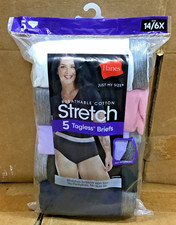 Hanes Just My Size Women's Stretch Cotton Brief Underwear 5 Pack H21