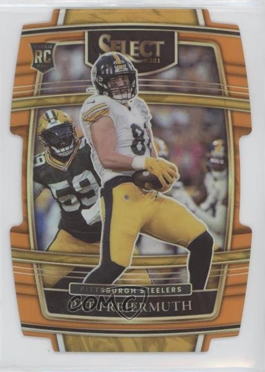 2021 Panini Select Concourse Orange Prizm Die-Cut /249 Pat Freiermuth #59 rf2