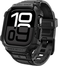 Spigen Apple Watch Series 10 42mm Rugged Armor Pro Case Matte Black NIB
