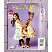 UNCUT MP288 McCall's Pattern Children's Dresses, Belt, Petti-Coat Size 2-5