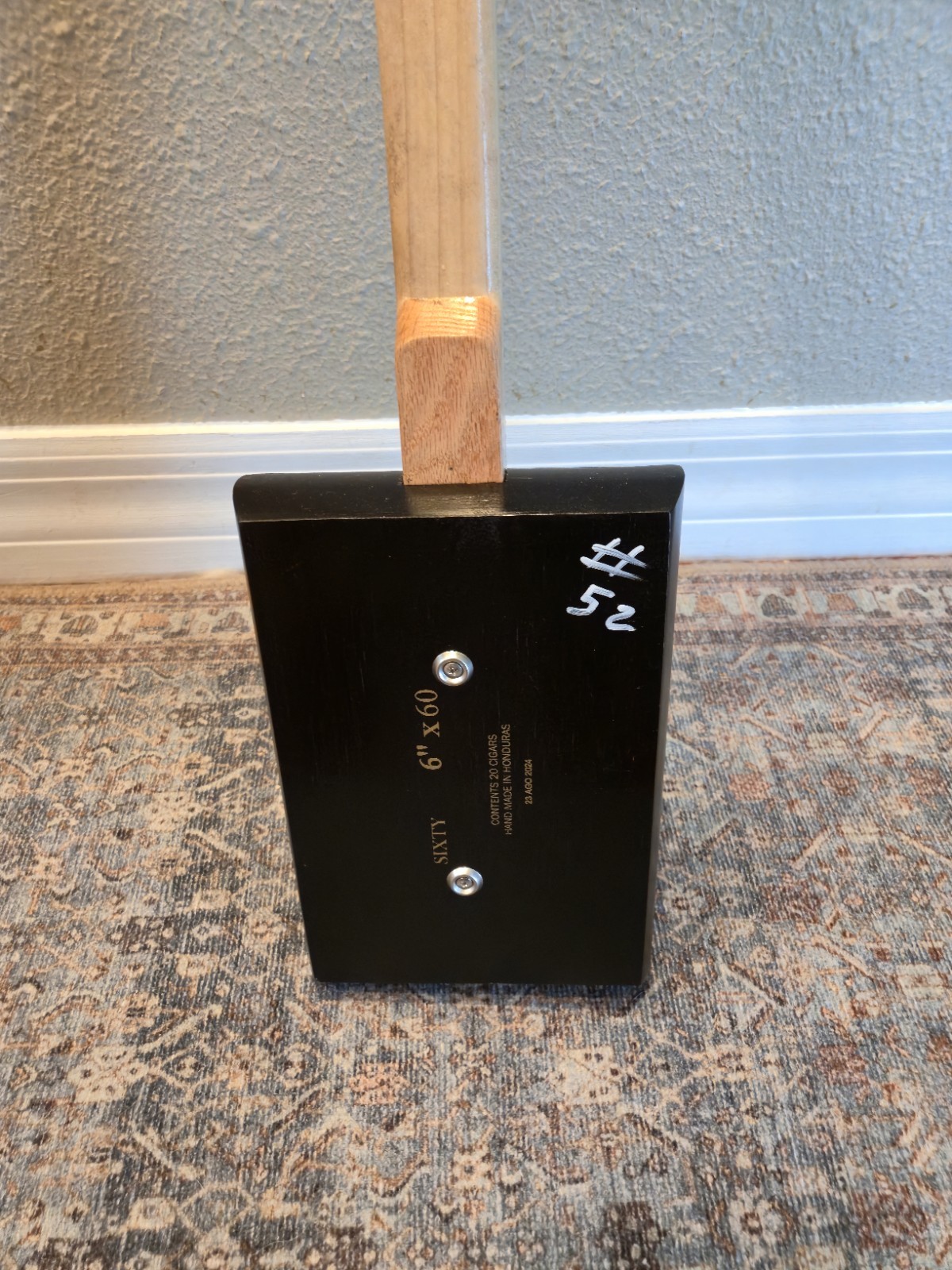 Cigar Box Bass 2-String Metal Frets, Piezo Sound, PU