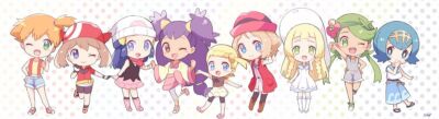 Anime pok mon anime eureka haruka hikari iris kasumi Stitched Gaming Mat Desk
