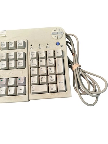 Vintage IBM PS/2 Computer Keyboard KB-9930 "Windows Logo" for Office Home Game - Picture 4 of 7