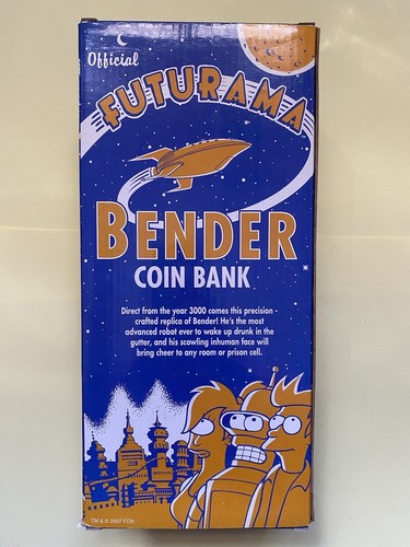 Hucha Bender Futurama Funko Fox Matt Groening Colección Coin Bank NUEVO - Imagen 2 de 3