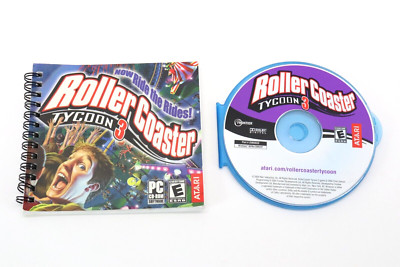 Roller Coaster Tycoon 3 Computer CD-ROM PC Video Game Atari