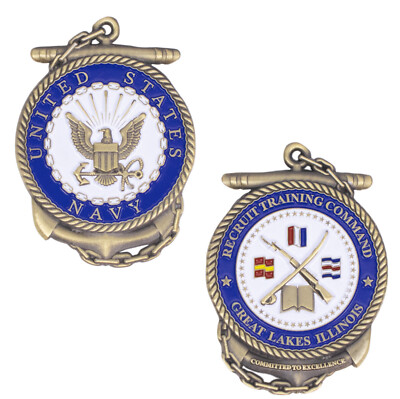 US NAVY NAVAL TRAINING CENTER NTC GREAT LAKES COIN 