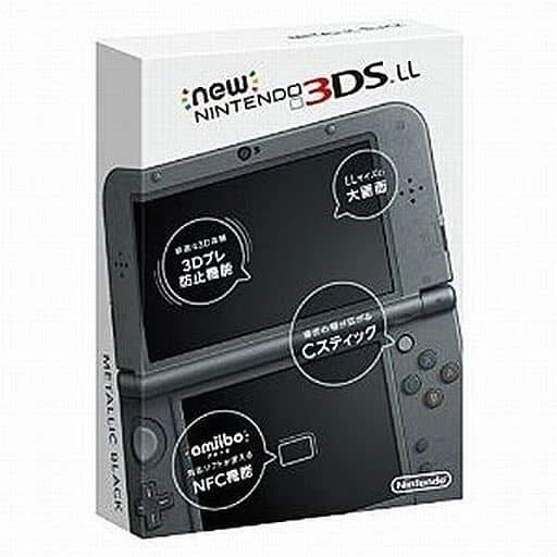 Nintendo 3DS Hardware New Nintendo 3DSLL Body Metallic Black  