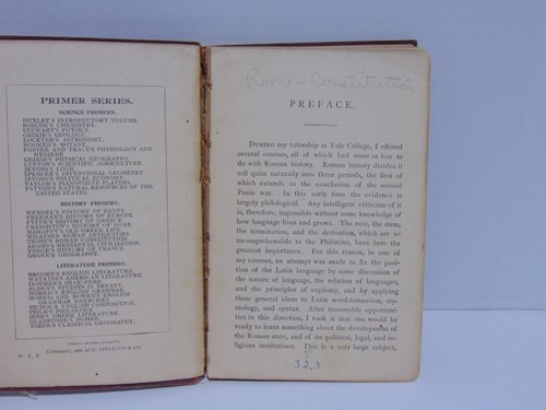 History Primers: The Development of the Roman Constitution by Ambrose Tighe 1886 - Picture 10 of 14