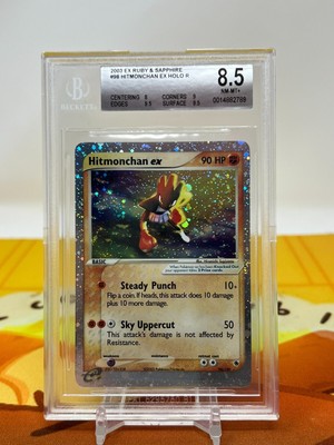 Pokemon TCG beckett graded ruby sapphire hitmonchan ex BGS 8.5